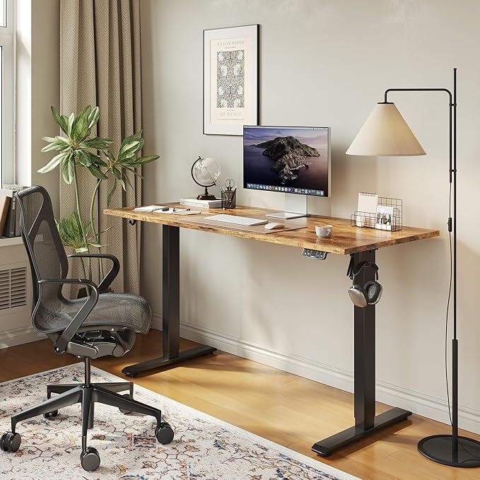 Agilestic Electric Standing Desk, 48 x 24 Inches Height Adjustable Desk, Sit ...