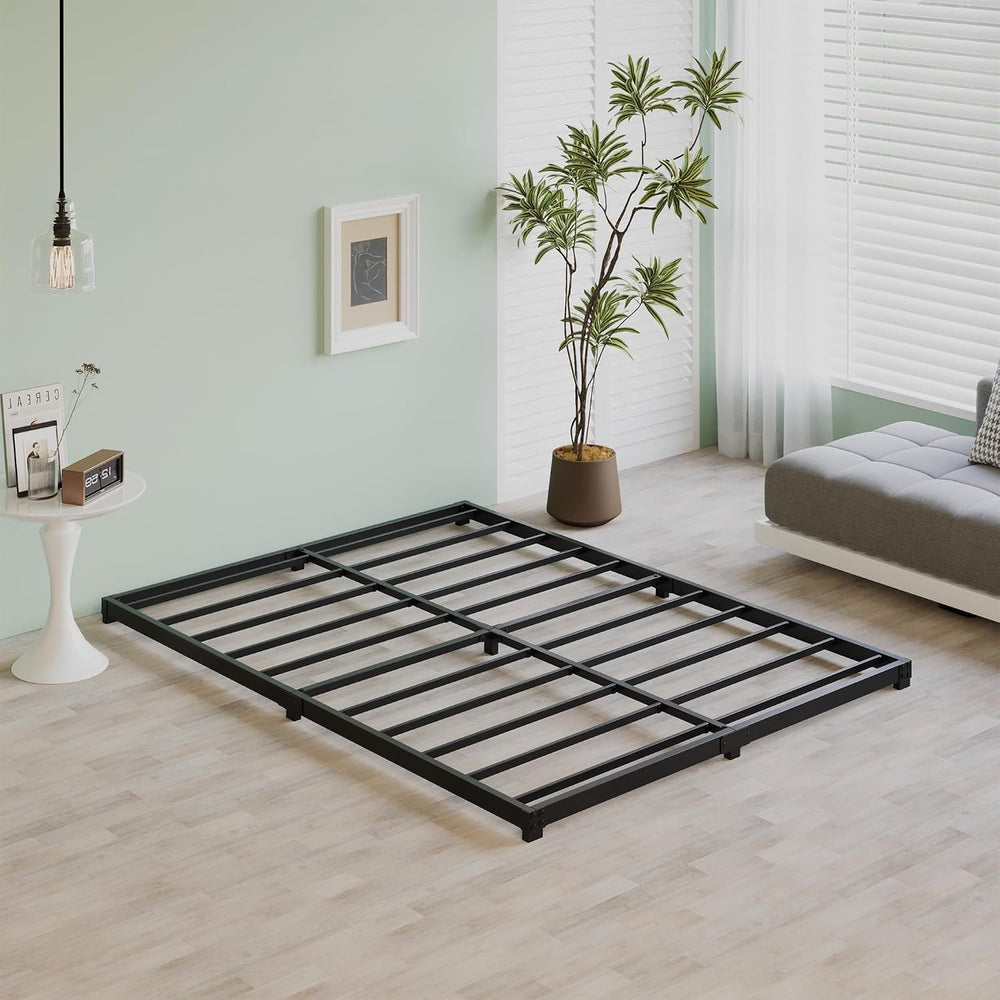 3 Inch Bed Frame Full Size Low Profile Floor Metal Platform