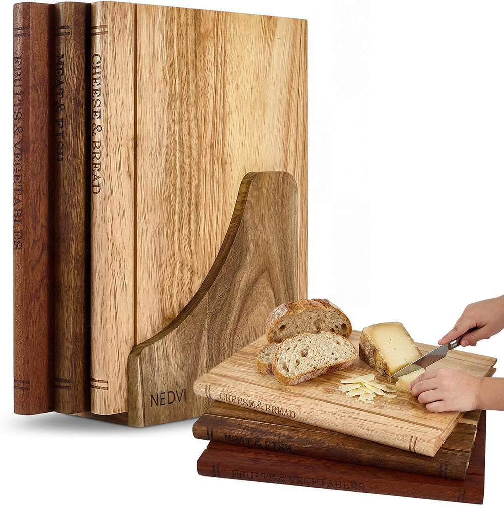 NEDVI Book Cutting Board Set
