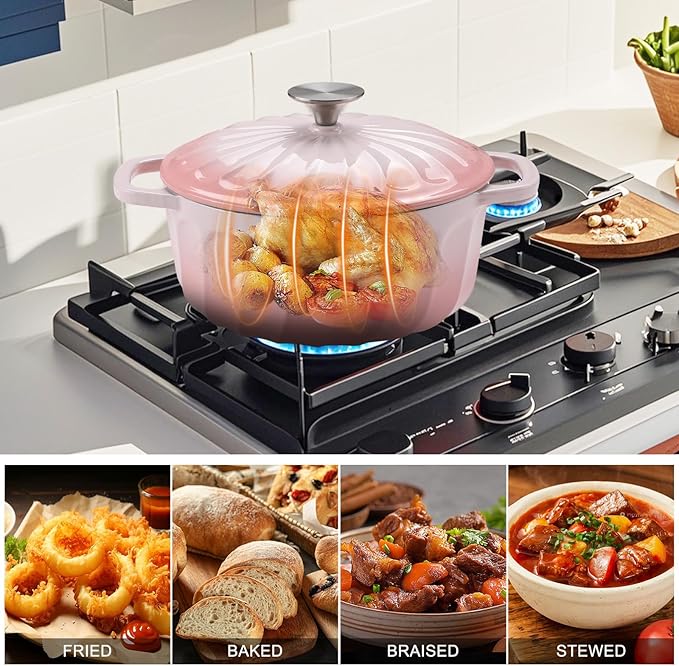 Enameled Cast Iron Dutch Oven Pot