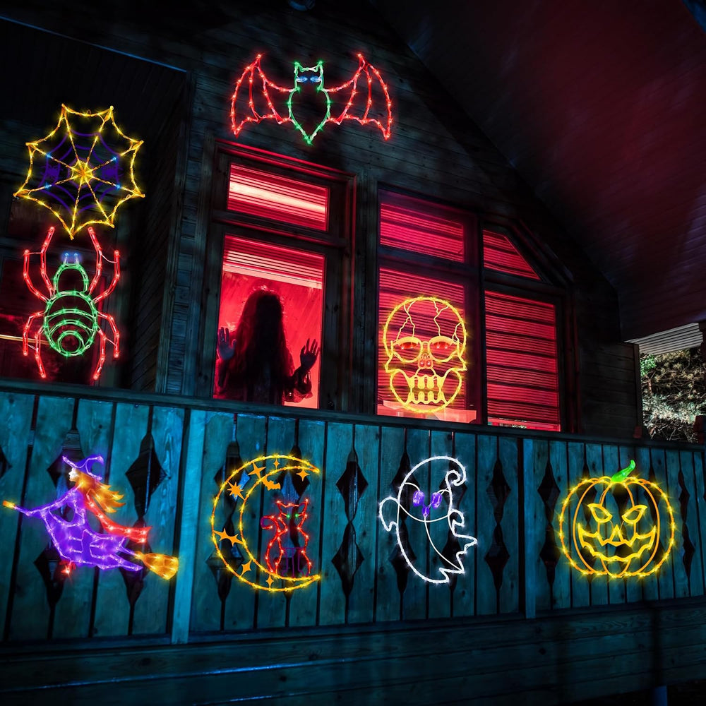 Halloween Decorations - 16" Halloween Window Silhouette Lights