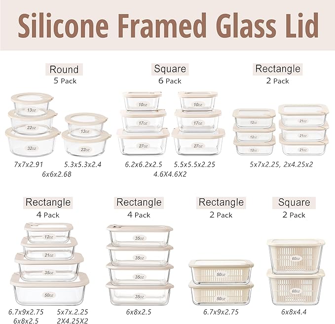 Urban Green Glass Food Storage Containers
