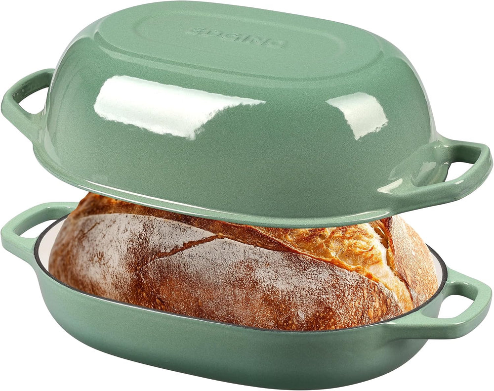 EDGING CASTING Enameled Cast Iron Oval Dutch Oven Pot