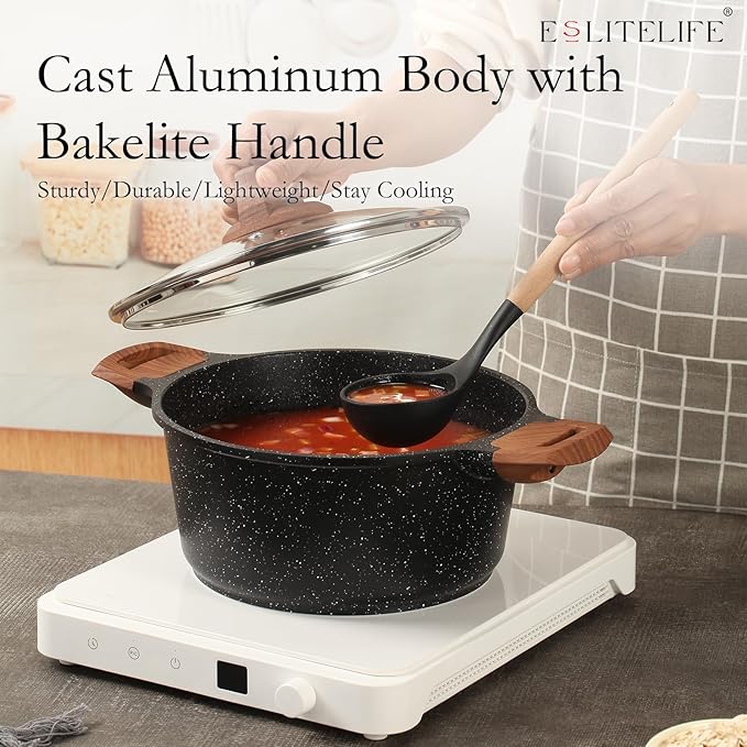 ESLITE LIFE Nonstick Cookware Sets, Compatible