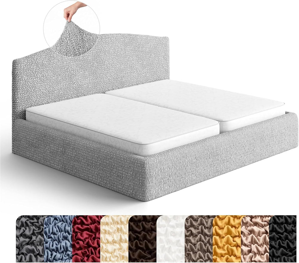 PAULATO BY GA.I.CO. Stretch Headboard and Frame Slipcover – Soft Bi-Elastic 1...