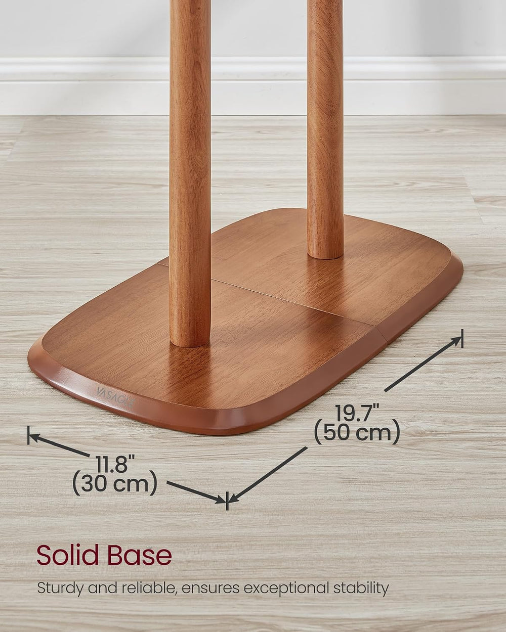 VASAGLE Coat Rack, Free Standing Coat Stand, Hall Coat Tree with 8 Hooks and ...