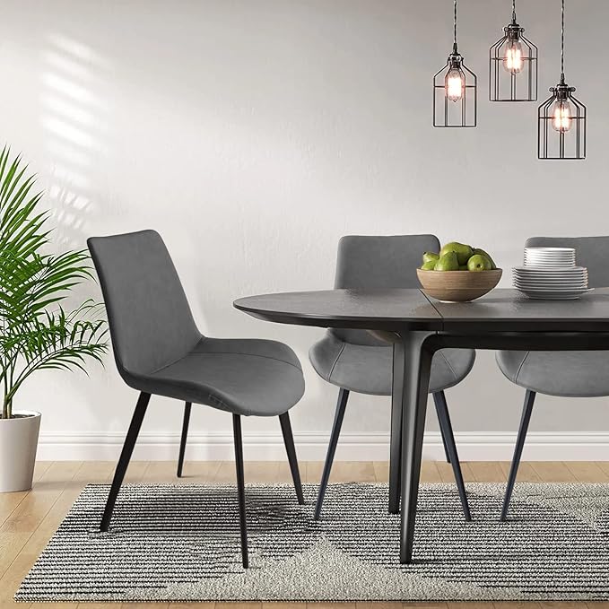Dining Chairs Set of 4, Modern Kitchen & Dining Room Chairs, Upholstered ...