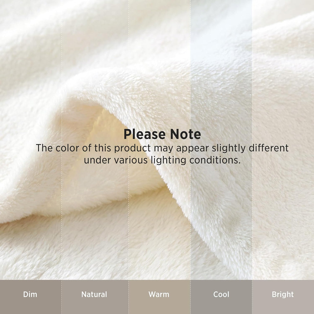 Bedsure Fleece Blankets King Size Cream - Bed Blanket Soft Lightweight Plush ...