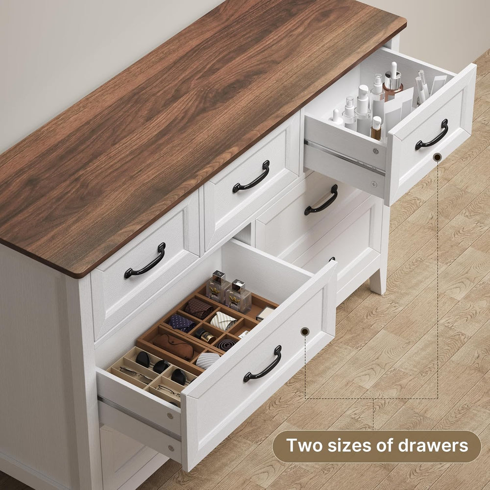 Gizoon 3 PC Bedroom Set, 2 Nightstands with Charging Station & Dresser