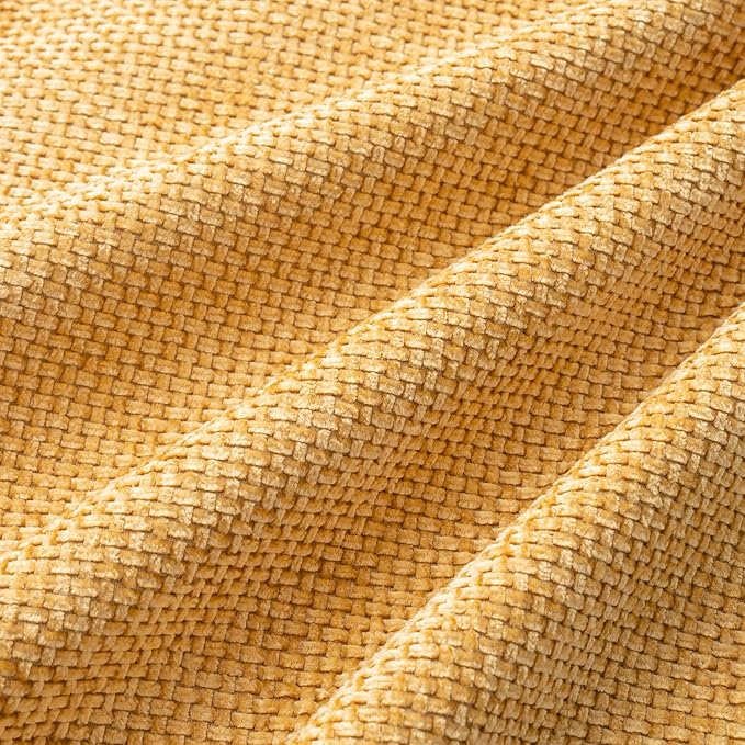 MIULEE Pack of 4 Couch Throw Pillow Covers 18x18 Inch Gold Soft Decorative