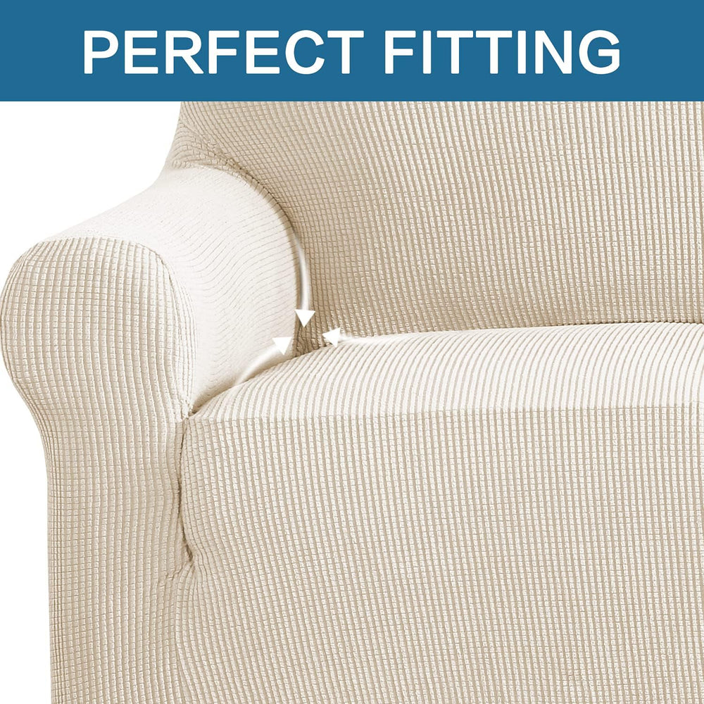H.VERSAILTEX Stretch Sofa Covers for 3 Cushion Couch Covers Sofa Slipcovers f...