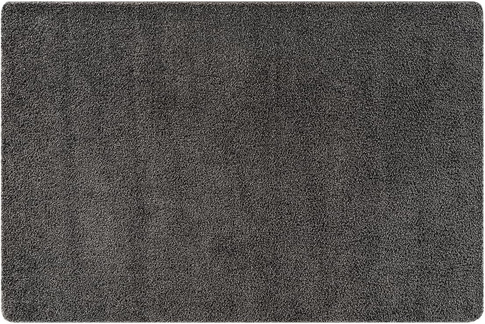 Area Rug 2x3 Dark Gray Door Mat Washable Indoor Rug Ultra Plus Thick Pile Sol...