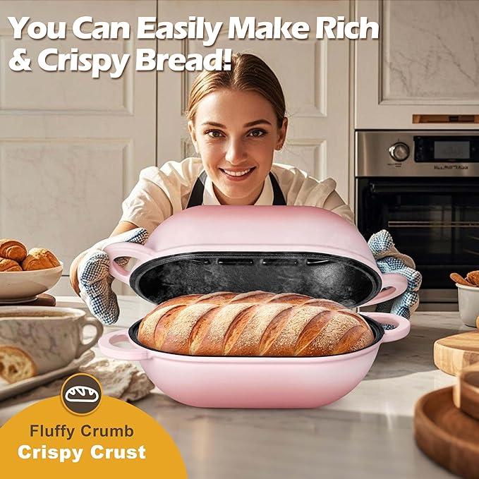 Homikit Enameled Cast Iron Dutch Oven