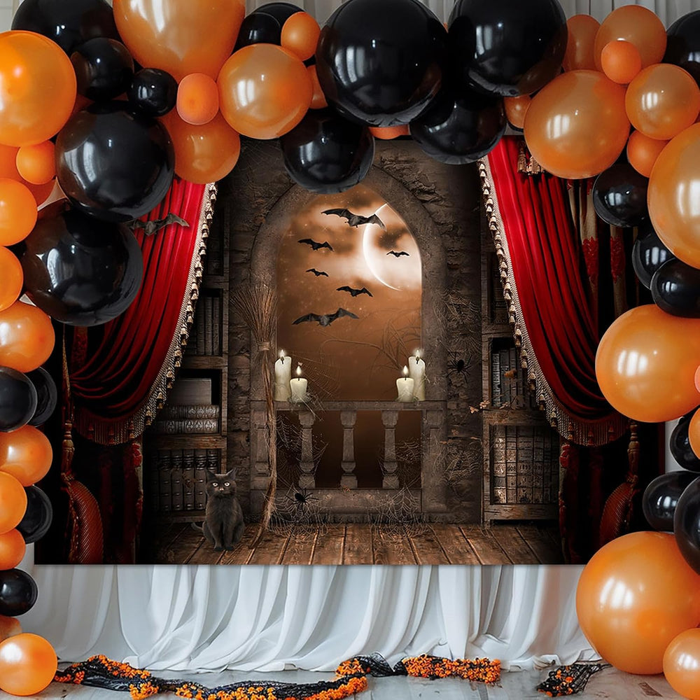 Halloween Photography Backdrop Medieval Castle Background 10x7ft