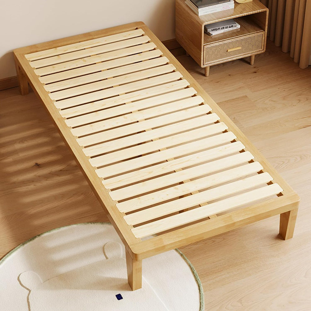IOTXY Twin-XL Platform Bed Frame - 12" Solid Wood Mattress Foundation Base