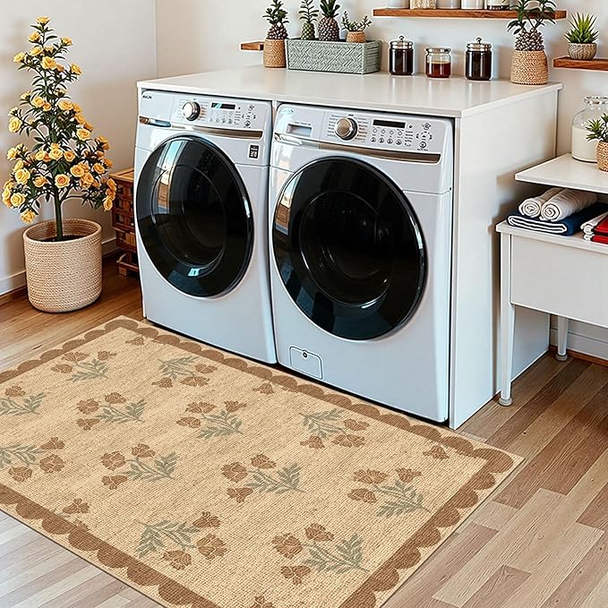 3x5 Floral Entry Rug