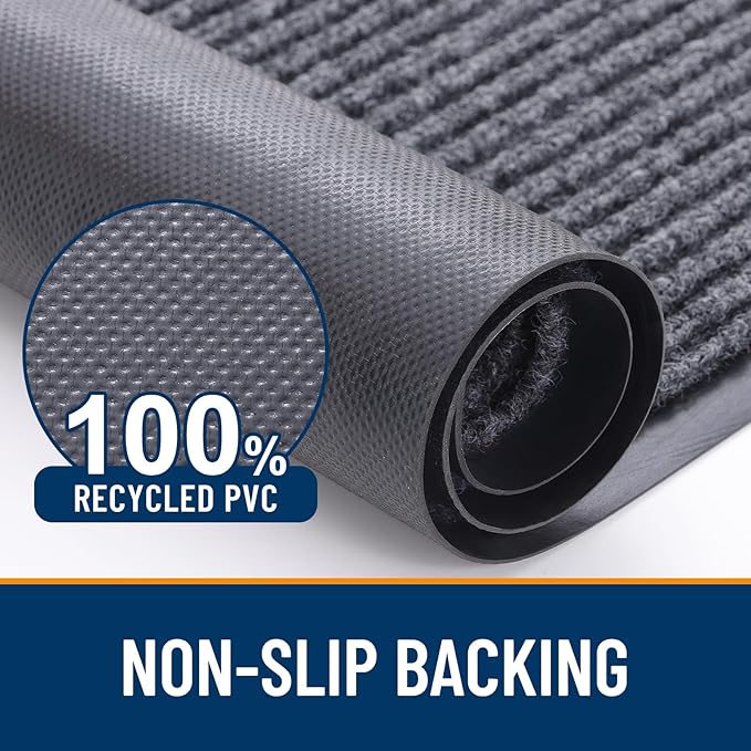 OLANLY Front Door Mat Indoor Outdoor Entrance, Waterproof Heavy Duty Doormat ...