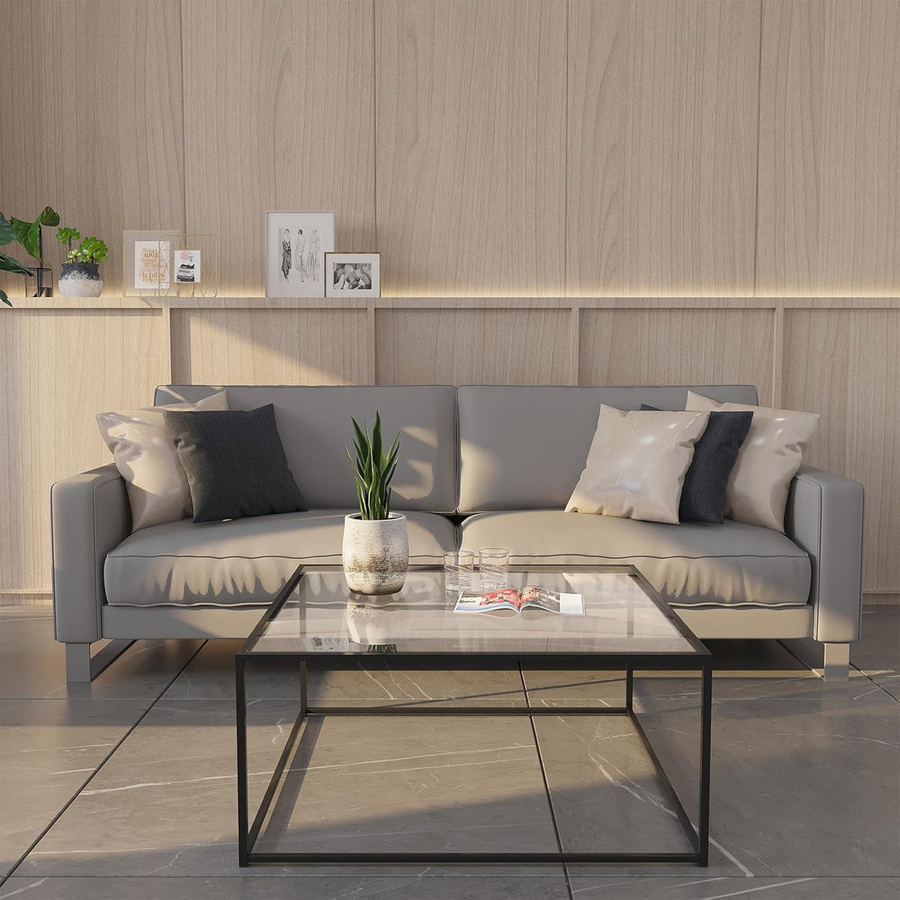 Glass Coffee Table Modern Center Table,Minimalist Coffee Table Sofa Side Tea ...