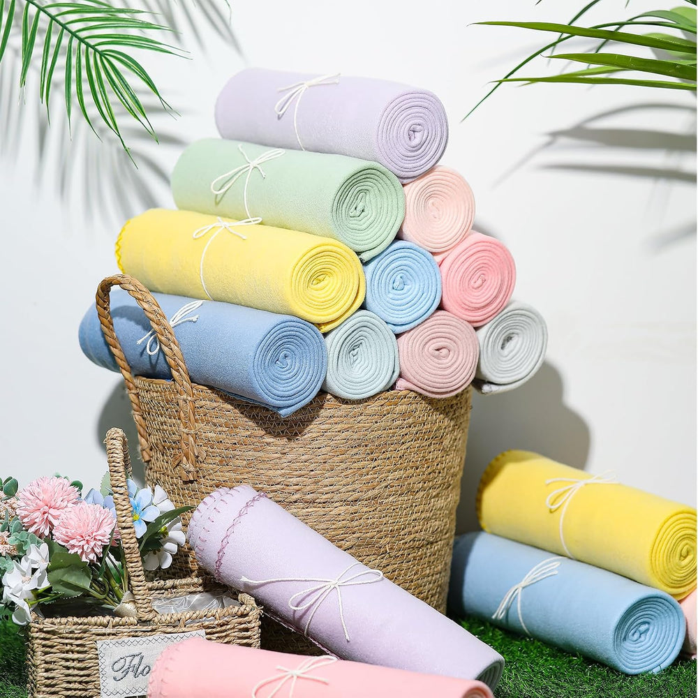 10PCS Pastel Fleece Blankets Bulk 50 X 60, Soft Lightweight Throw Blanket Kit...