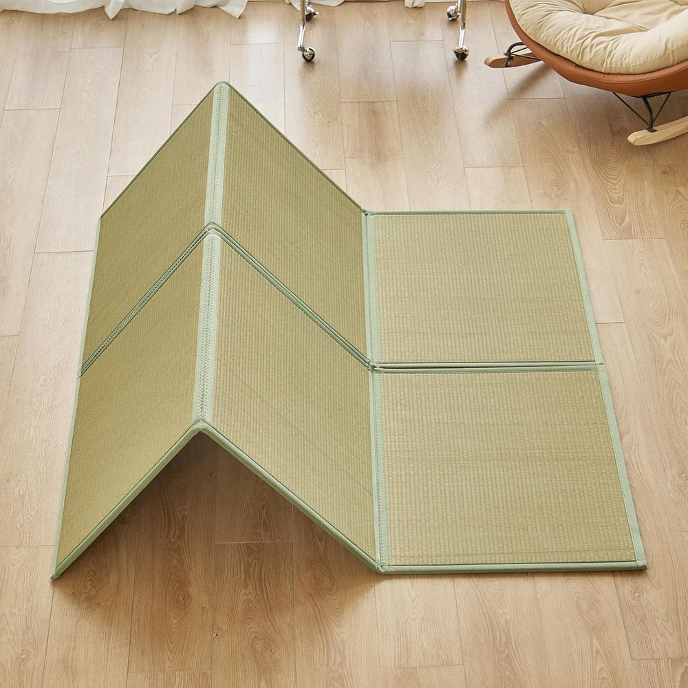 Natural Rush Grass Floor Tatami Mat,Queen, 79" x 59" x 0.5"