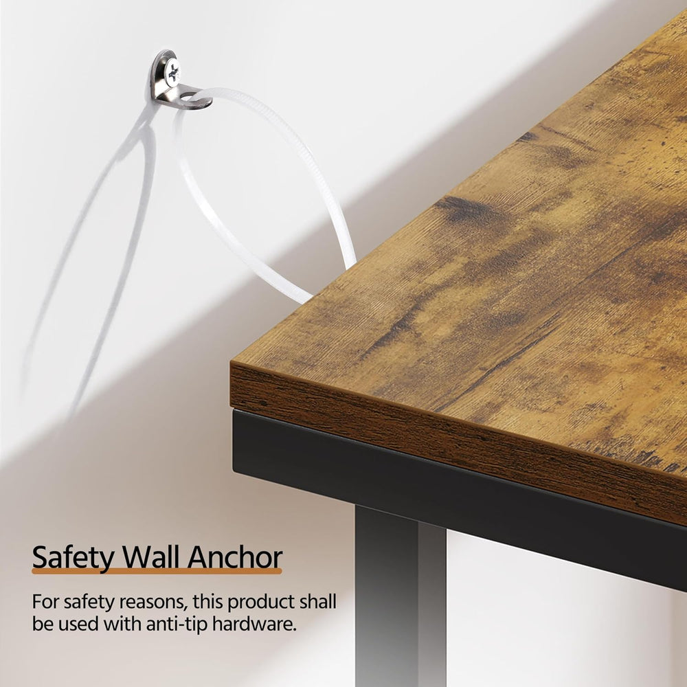 Yaheetech 63" Narrow Console Table Behind Couch & Entryway, Rustic B...