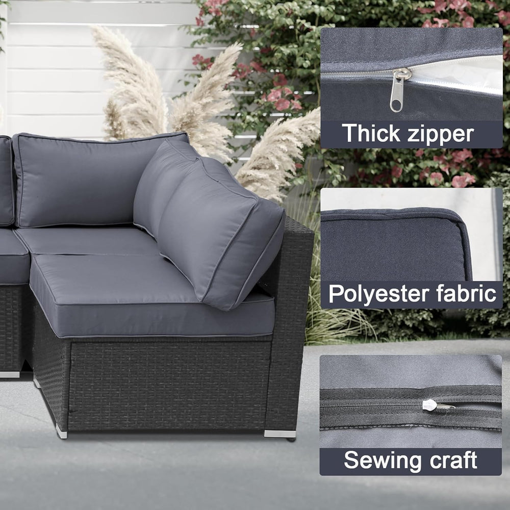 14Piece Outdoor Sofa Cushion Replacement, Patio Furniture Waterproof Cushion ...