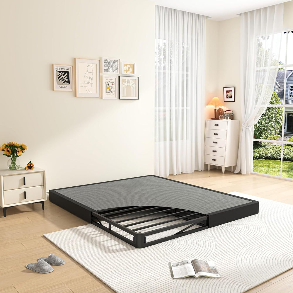 MAF 5 Inch Box Spring Full Size Low Profile Bed Base with BoxSpring Cover