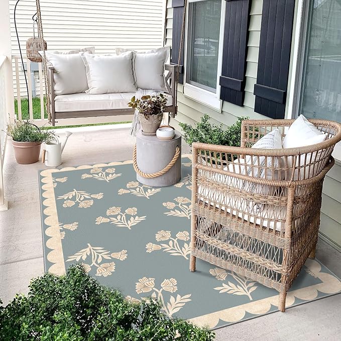 3x5 Floral Entry Rug