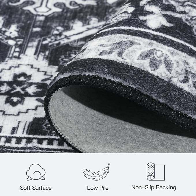 Lofus 5x7 Area Rug for Living Room, Soft Boho Carpets for Bedroom Dining Room
