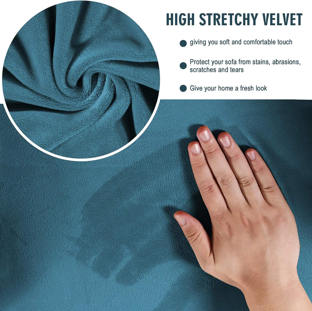 MIFXIN Club Chair Slipcover High Stretch Velvet Tub Chair Cover 1 Piece Spand...