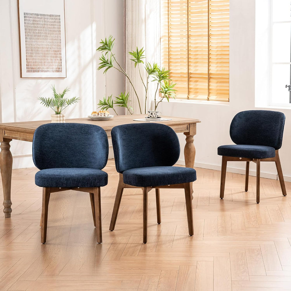 YOUNIKE Dining Chairs Set of 3 Mid Century Modern Kitchen Chair with Back Bou...