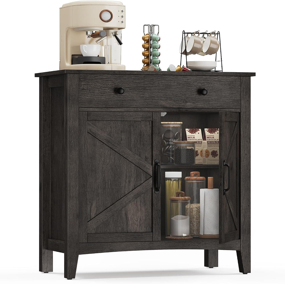 VASAGLE LIRY Collection - Buffet Cabinet, Coffee Bar Cabinet with a Drawer, A...