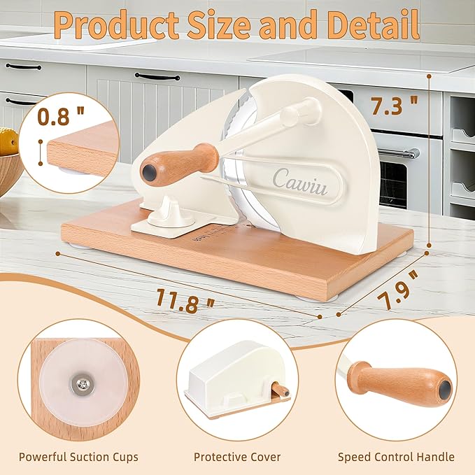CAWIU Upgraded Manual Bread Slicer