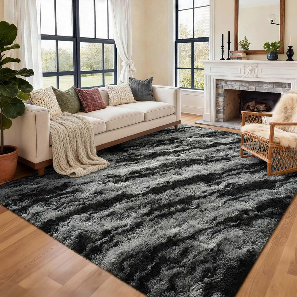 Area Rugs for Living Room, 6x9 Feet Soft Fluffy Shagg Plush Rug High Pile Large