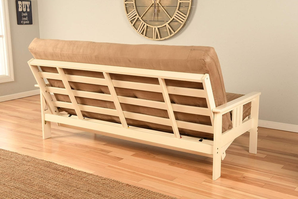Kodiak Furniture Monterey Futon Set with Storage Drawers, with Antique White ...
