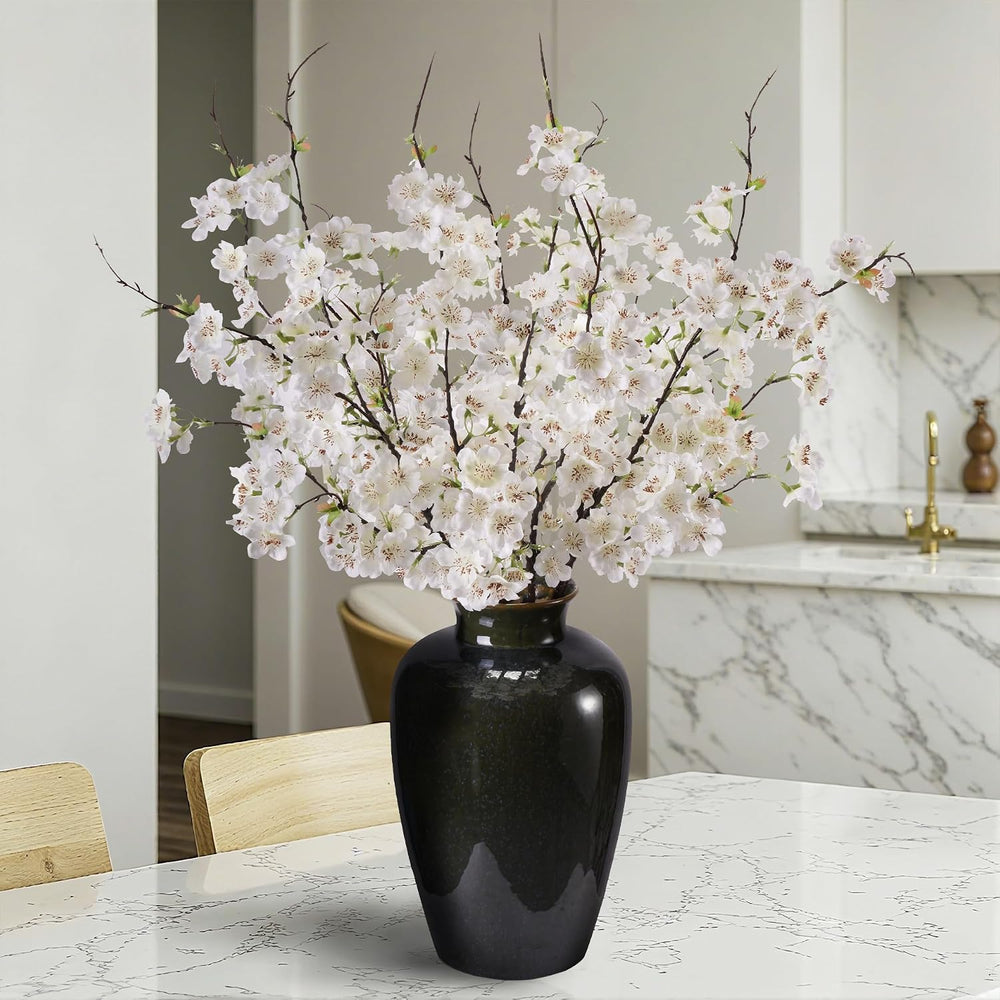 Artificial Cherry Blossom Branches 27.6In Silk Cherry Blossom Branches 8PCS L...