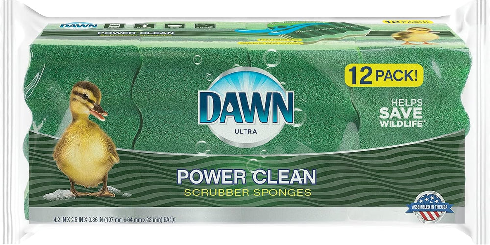Dawn Power Clean Dual-Sided Scrubber Sponges