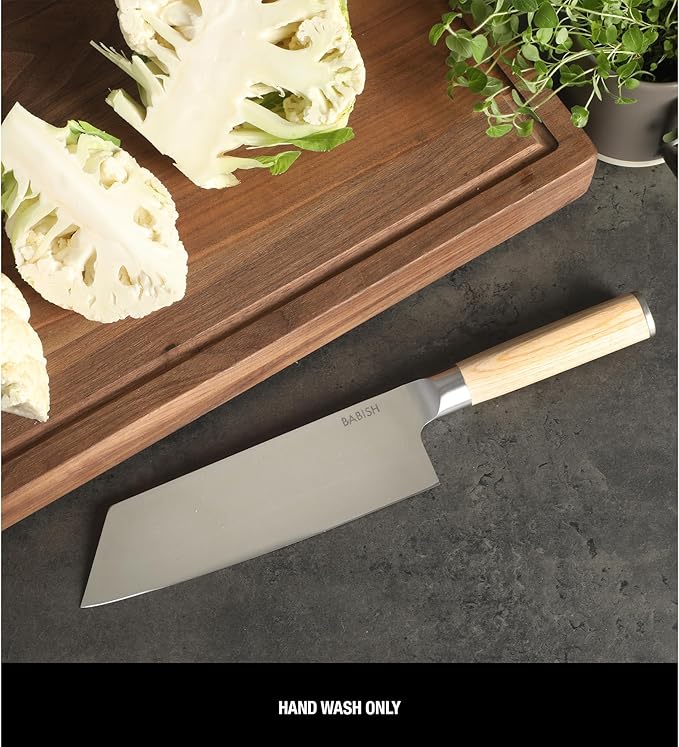 Babish 7.5-Inch Clef Knife – High-Carbon 1.4116 German Steel Kitchen Knife