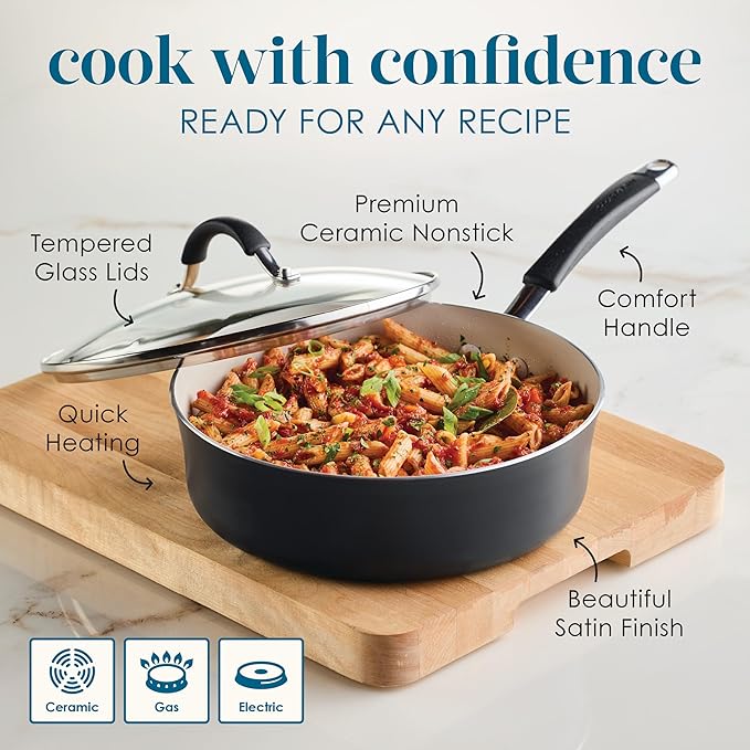 Rachael Ray Cucina Ceramic Nonstick Saute Pan