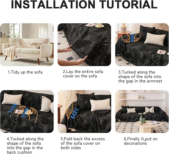 HANDONTIME Washable Couch Covers