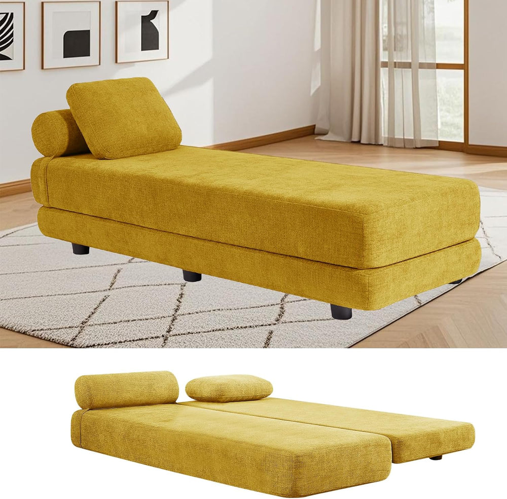 80-Inch Inch Upholstered Daybed, Chaise Lounge Chair Indoor for Living Room, ...