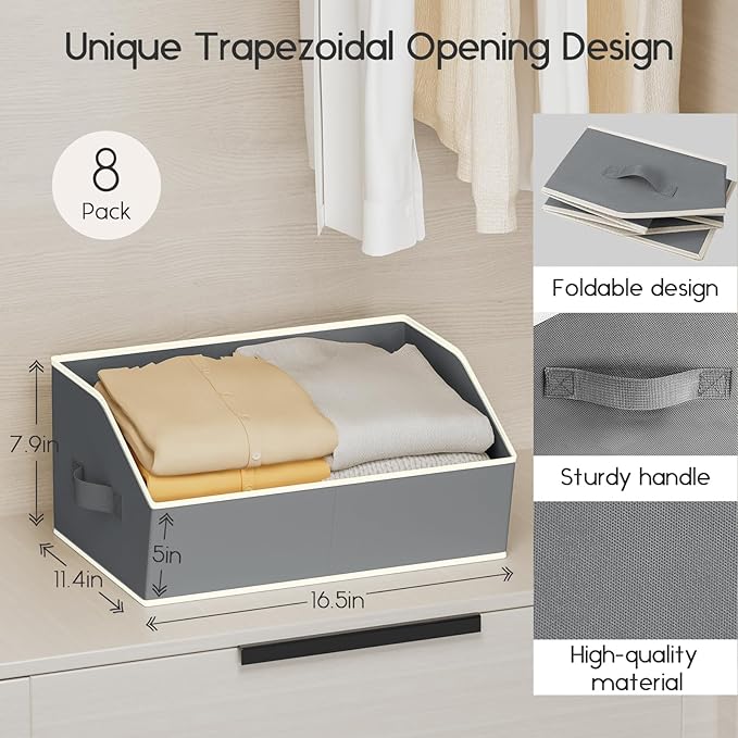 Homsorout Large Closet Organizers and Storage Bins