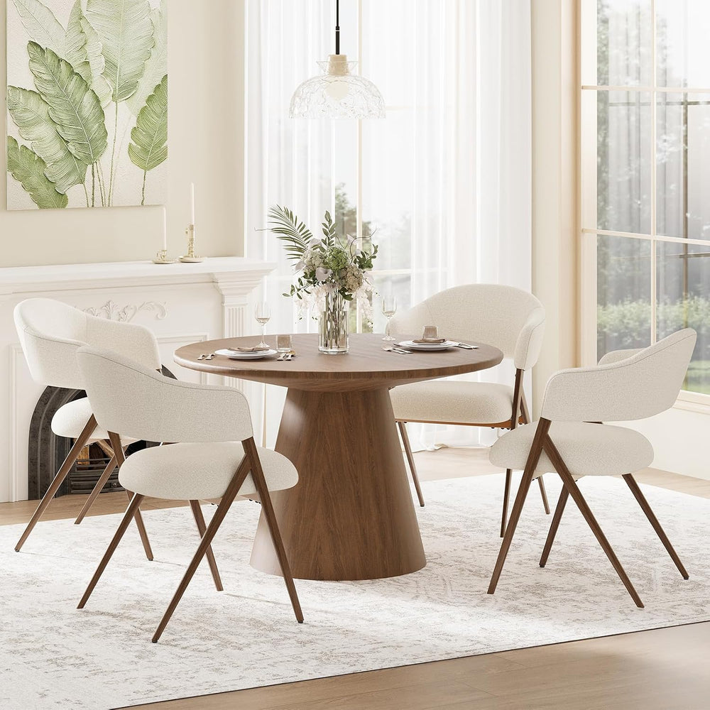COLAMY Dining Chairs Set of 4, Modern Upholstered Dining Room Kitchen Chairs ...