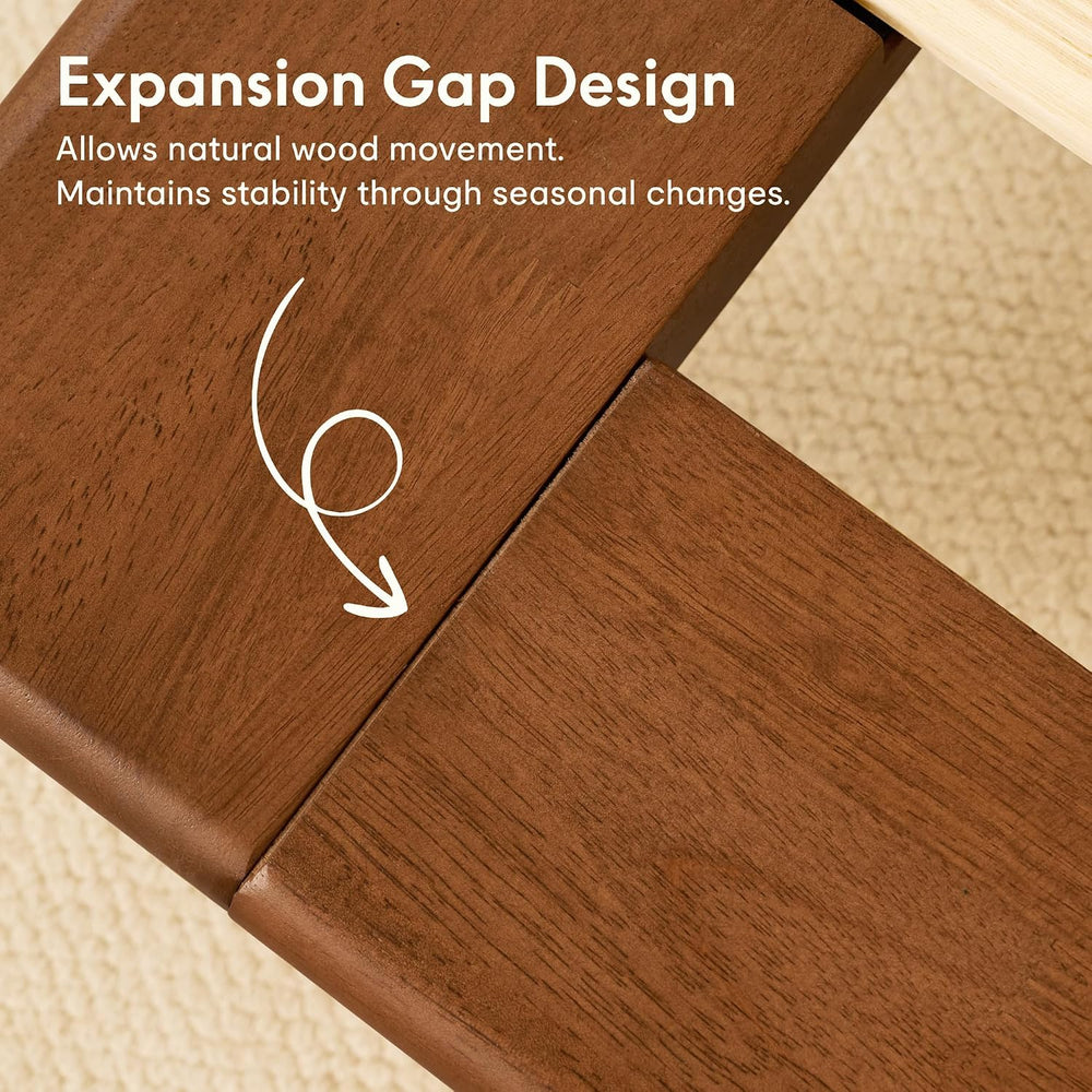 FLEXISPOT Hako G1 Queen Solid Wood Platform Bed with Tool-Free Assembly
