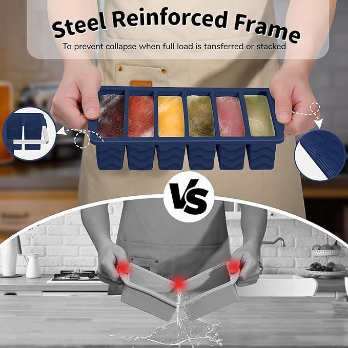 3-Pack Silicone Freezer Trays