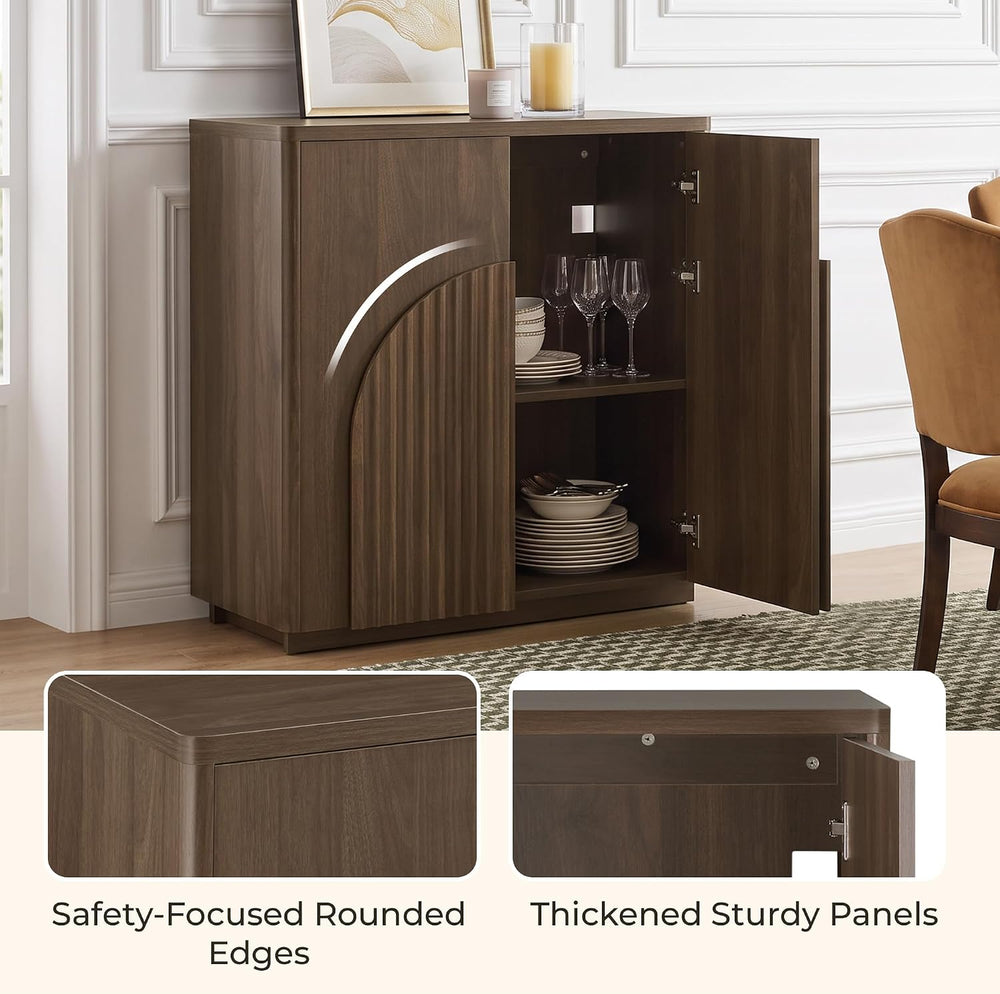 CHITA Sideboard Buffet Cabinet with Storage, Small Storage Cabinet with Doors...