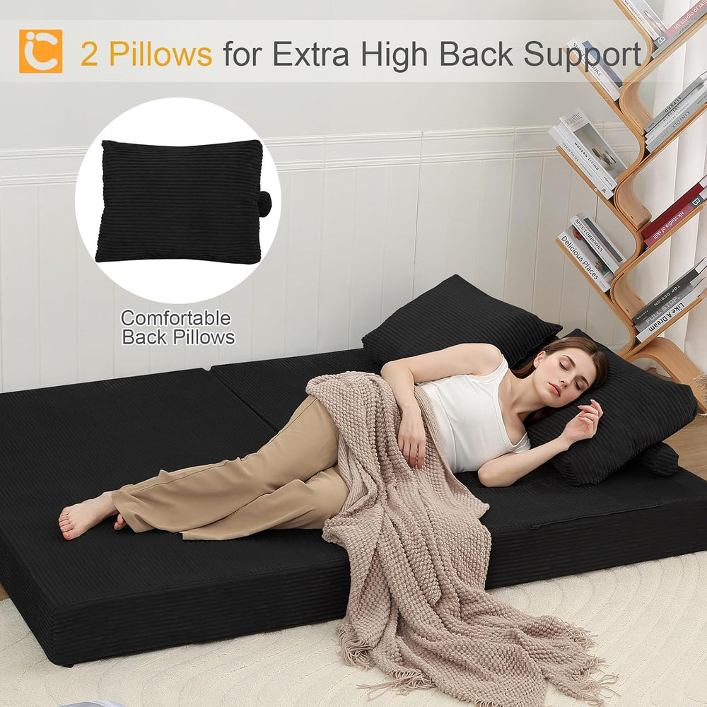 COMAX Futon Sofa Bed, Convertible Sofa Bed, Folding Boneless Couches | Low-Pr...