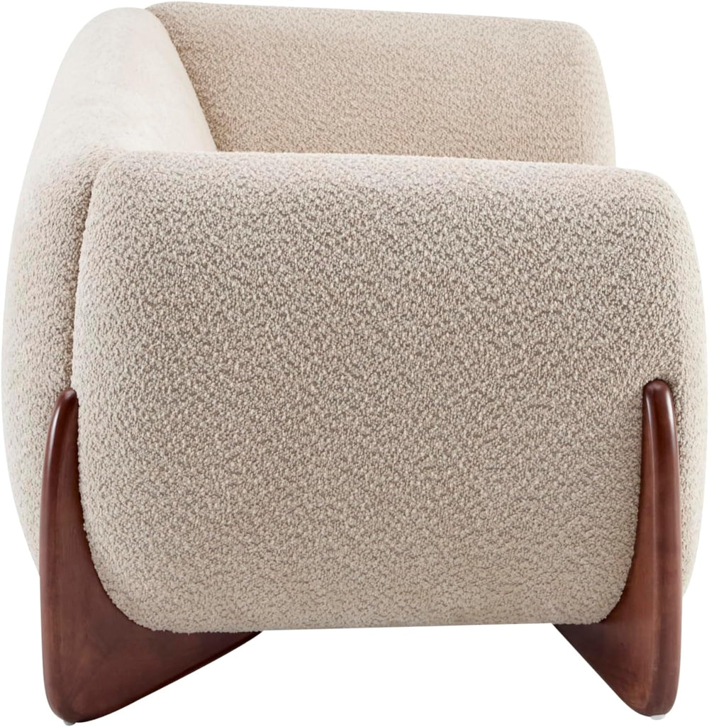 Christopher Knight Home Almab 82 Inches Sofa Couch, Cozy Boucle Upholstered 3...
