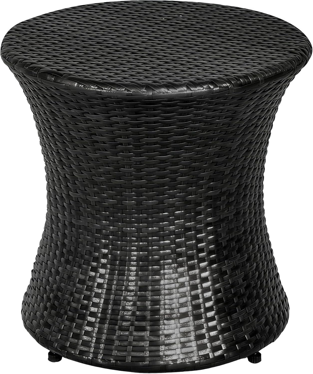 Sundale Outdoor Wicker Small Side Table Patio Rattan End Table