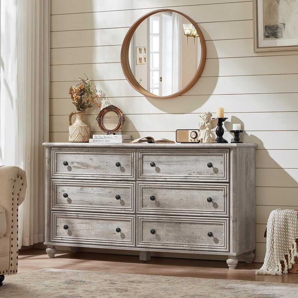 Dressers & Night Stand Set of 3, Wood 54" Wide Dresser & 18"...